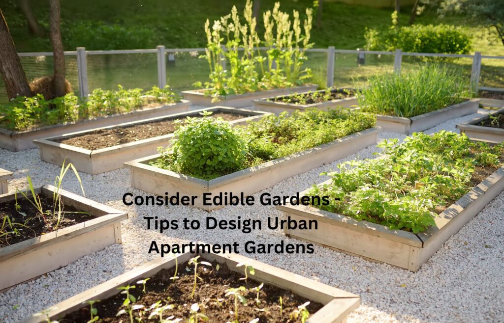 Consider Edible Gardens - Tips to Design Urban Apartment Gardens